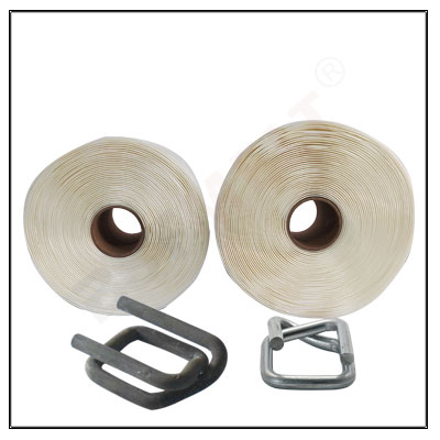 Baler strapping