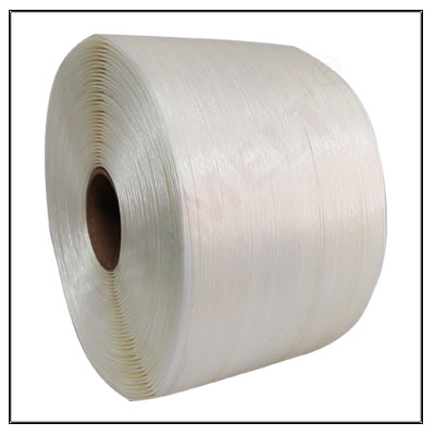Bale press strapping