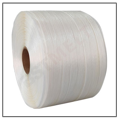 Bale press strapping